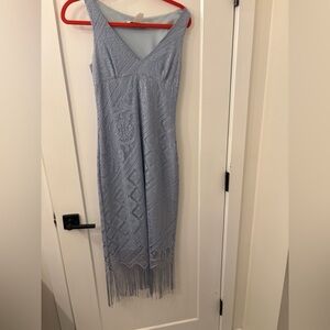 Necessary Objects Light Blue Lace Dress